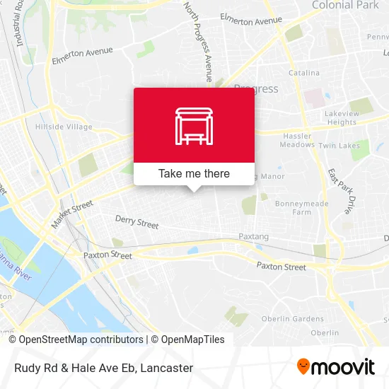 Rudy Rd & Hale Ave Eb map