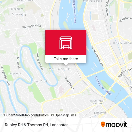Rupley Rd & Thomas Rd map