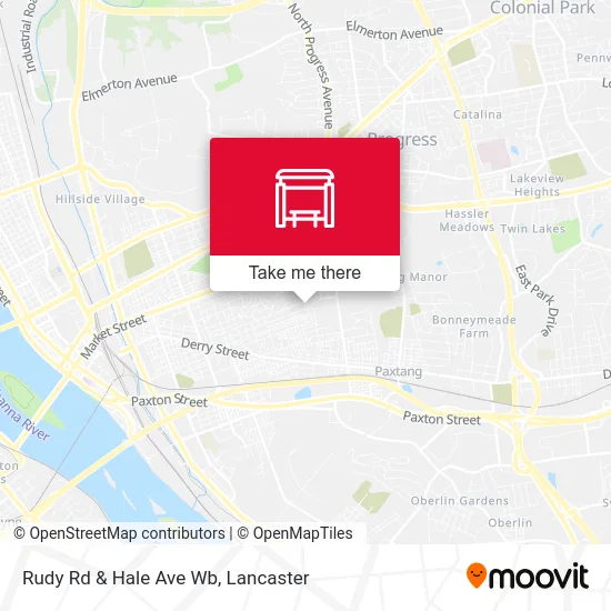 Rudy Rd & Hale Ave Wb map