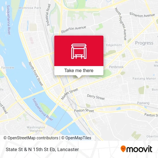 State St & N 15th St Eb map