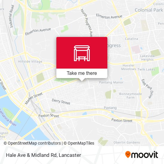Mapa de Hale Ave & Midland Rd
