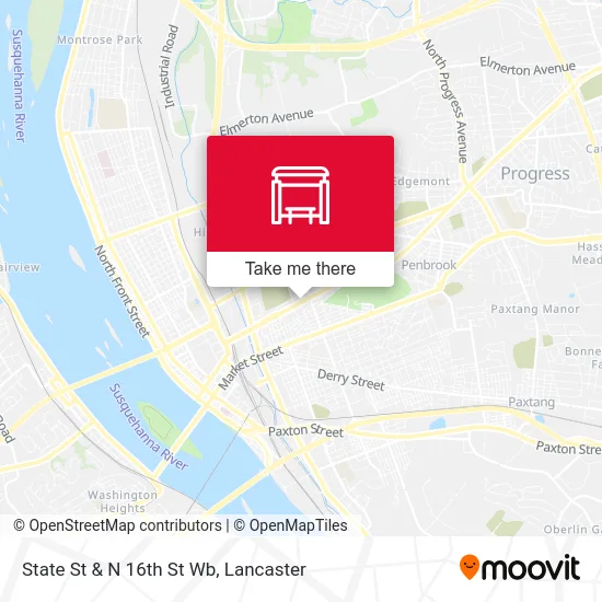 State St & N 16th St Wb map