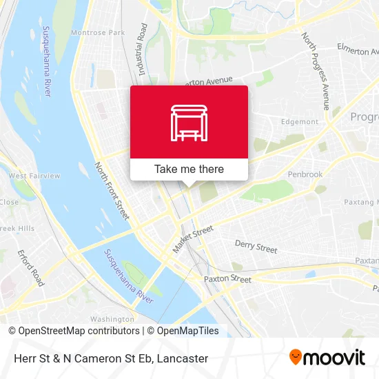 Herr St & N Cameron St Eb map