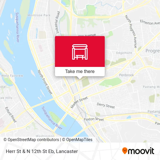 Herr St & N 12th St Eb map