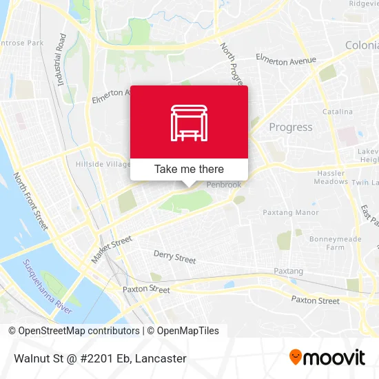 Mapa de Walnut St @ #2201 Eb