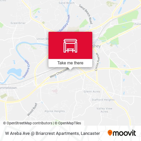 W Areba Ave @ Briarcrest Apartments map