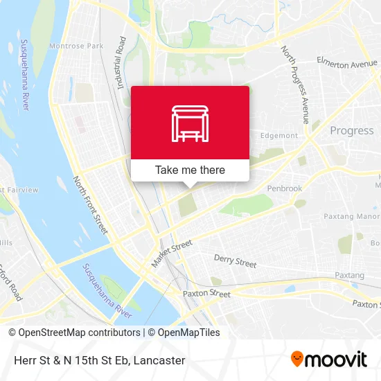 Herr St & N 15th St Eb map