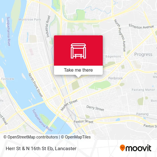 Herr St & N 16th St Eb map