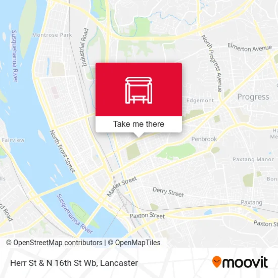 Herr St & N 16th St Wb map