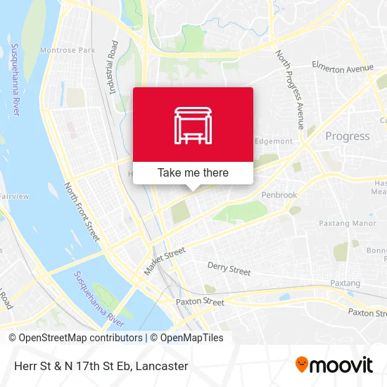 Herr St & N 17th St Eb map