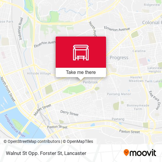 Walnut St Opp. Forster St map