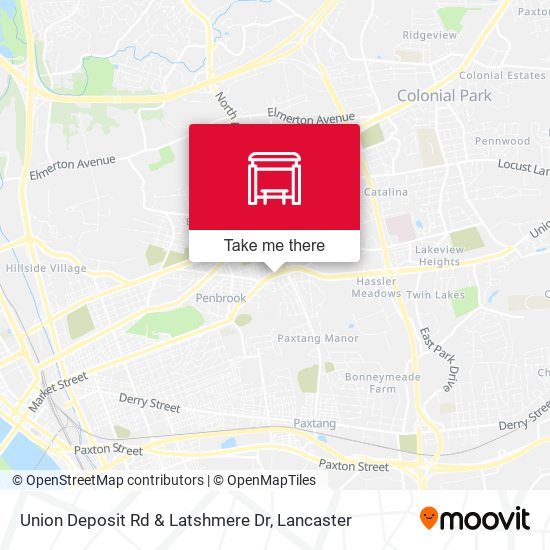 Mapa de Union Deposit Rd & Latshmere Dr