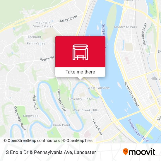 S Enola Dr & Pennsylvania Ave map