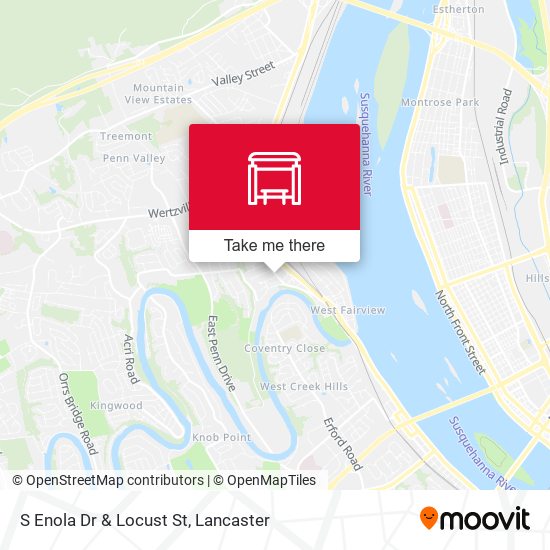 Mapa de S Enola Dr & Locust St