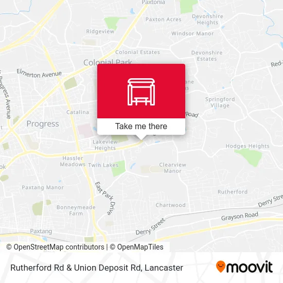 Rutherford Rd & Union Deposit Rd map