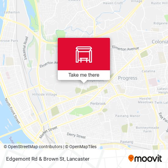 Mapa de Edgemont Rd & Brown St