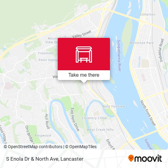 Mapa de S Enola Dr & North Ave