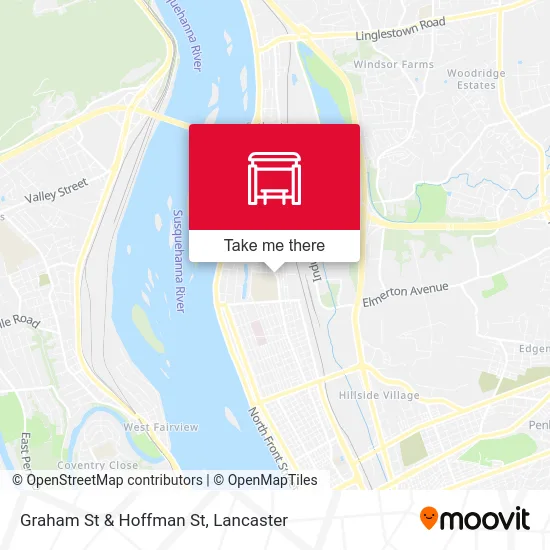 Graham St & Hoffman St map