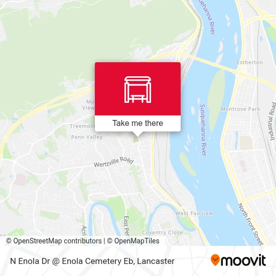 N Enola Dr @ Enola Cemetery Eb map