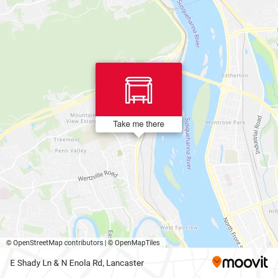 Mapa de E Shady Ln & N Enola Rd