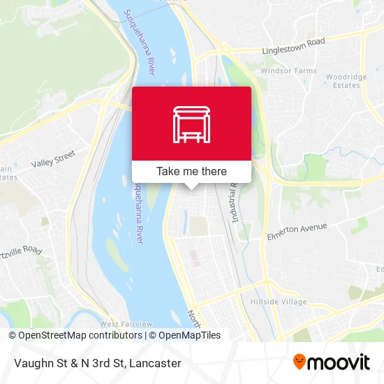 Mapa de Vaughn St & N 3rd St