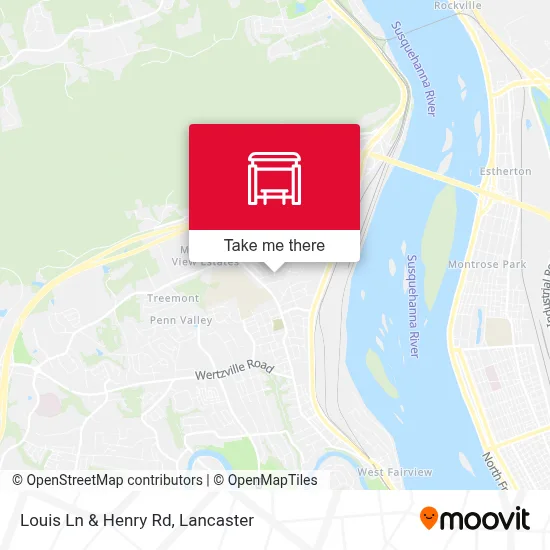 Louis Ln & Henry Rd map