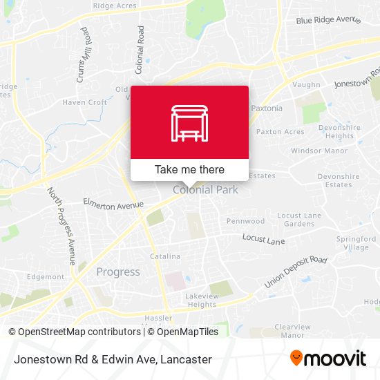 Jonestown Rd & Edwin Ave map