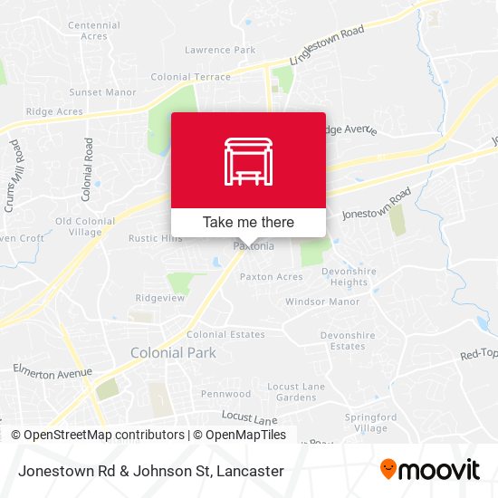 Jonestown Rd & Johnson St map