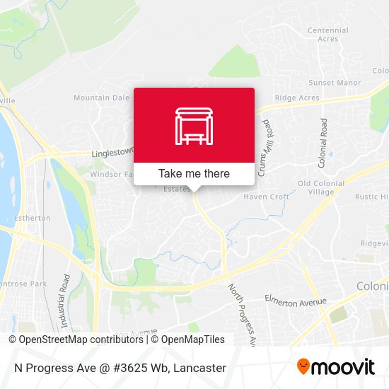 Mapa de N Progress Ave @ #3625 Wb