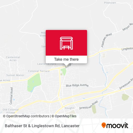 Balthaser St & Linglestown Rd map