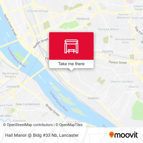 Hall Manor @ Bldg #33 Nb map