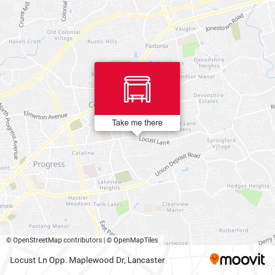 Locust Ln Opp. Maplewood Dr map