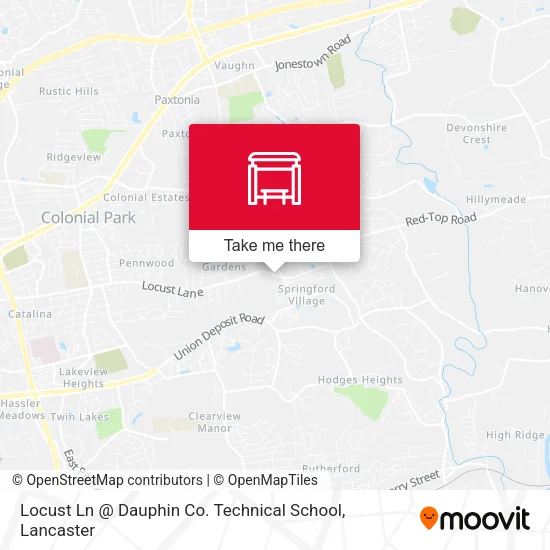 Mapa de Locust Ln @ Dauphin Co. Technical School