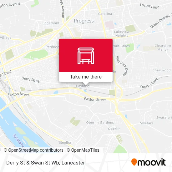 Derry St & Swan St Wb map