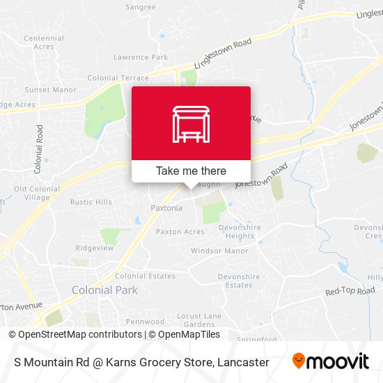 Mapa de S Mountain Rd @ Karns Grocery Store