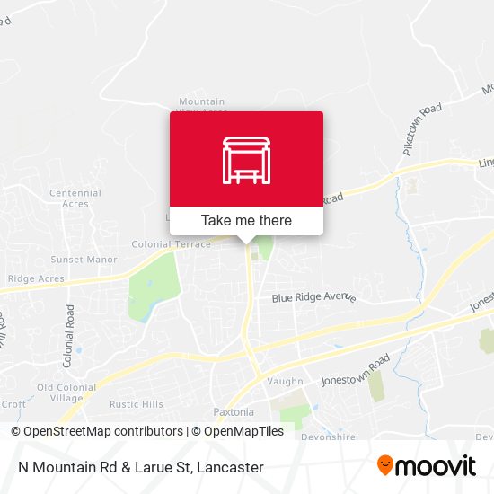 N Mountain Rd & Larue St map