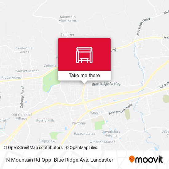 Mapa de N Mountain Rd Opp. Blue Ridge Ave
