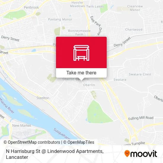 Mapa de N Harrisburg St @ Lindenwood Apartments