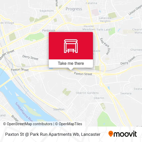 Mapa de Paxton St @ Park Run Apartments Wb