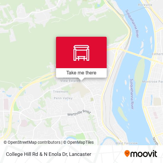 College Hill Rd & N Enola Dr map