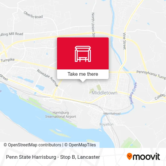 Penn State Harrisburg - Stop B map