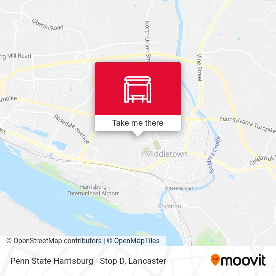 Penn State Harrisburg - Stop D map