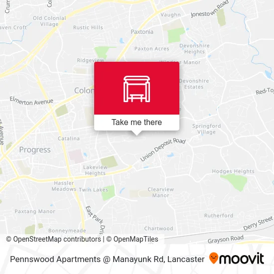 Pennswood Apartments @ Manayunk Rd map