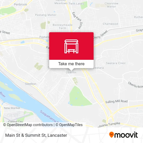 Main St & Summit St map