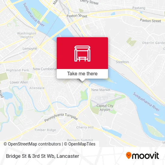 Mapa de Bridge St & 3rd St Wb