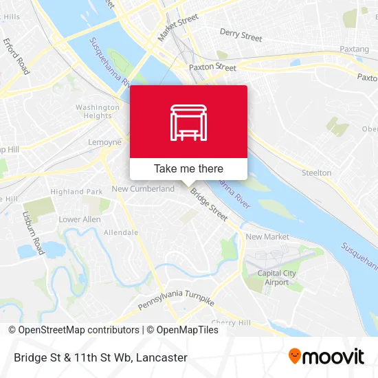 Mapa de Bridge St & 11th St Wb
