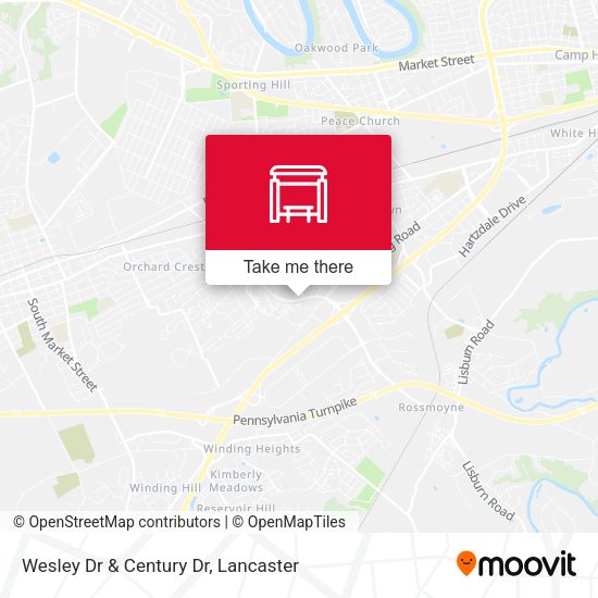 Wesley Dr & Century Dr map