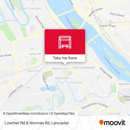 Lowther Rd & Norman Rd map