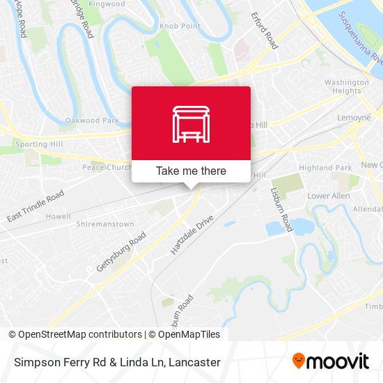 Simpson Ferry Rd & Linda Ln map
