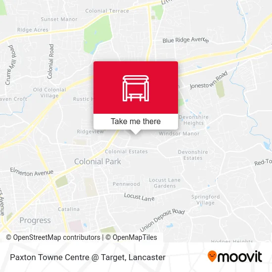 Paxton Towne Centre @ Target map